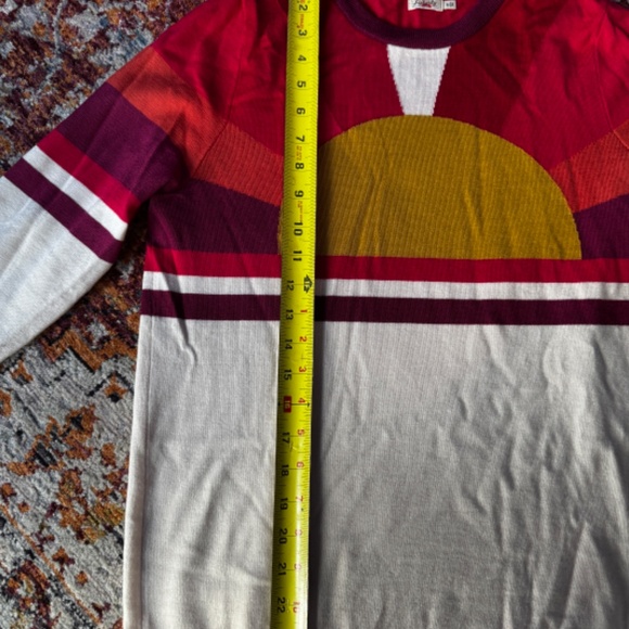 Faherty Sunray 100% Extra Fine Merino Wool Crew Horizon Sunset Sweater - Picture 3 of 6